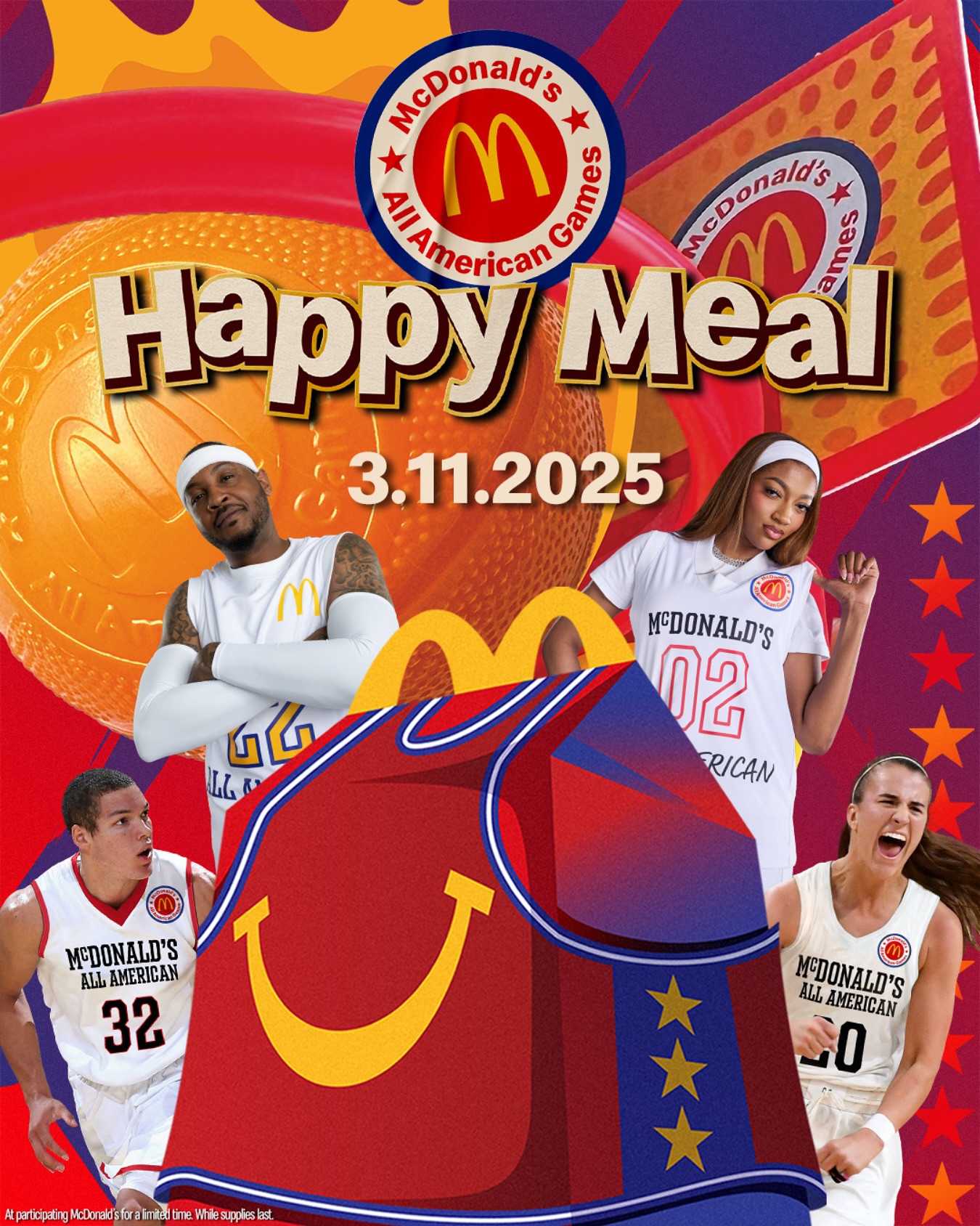 穿搭尺度大！WNBA球星安吉爾-里斯代言麥當(dāng)勞全美高中籃球賽