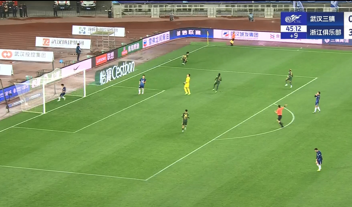 18歲王鈺棟中超處子球！三鎮(zhèn)后防白給，浙江半場4-0領先