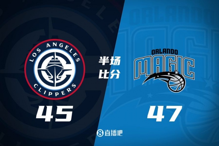 防守大戰(zhàn)！魔術(shù)16-5結(jié)束上半場47-45快船 班凱羅16分祖巴茨13+10